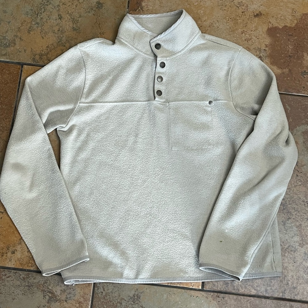 Light Gray Fleece Pullover